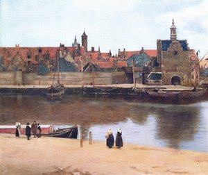 Vue de Delft, vers 1660-61 (détail) - Jan Vermeer van Delft